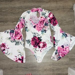 Floral bodysuit